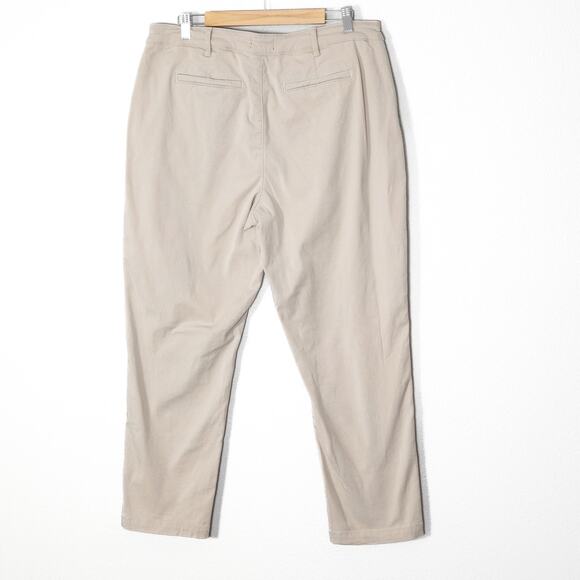 NYDJ Women’s Pants Elevated Basics Capsule Wardrobe Beige Stretch Trousers Sz 14 - Picture 2 of 9